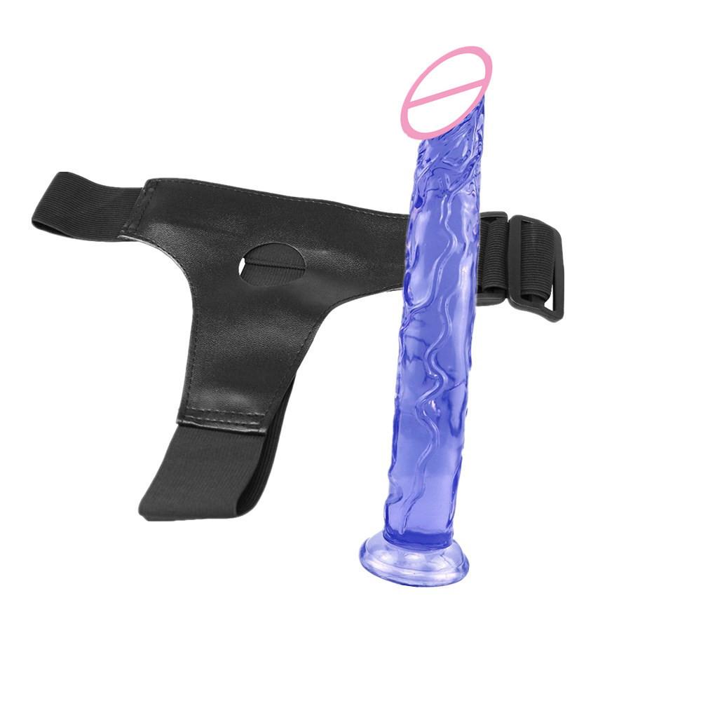 Wearing Leather Pants Without Egg Size Female Dildo Masturbator Adult Pull-up Wearing Penile Products