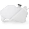 Mallofusa Motorcycle Radiator Water Coolant Reservoir Overflow Tank Replacement Compatible for Ninja ZX-6R 2009 2010 2011 2012 White