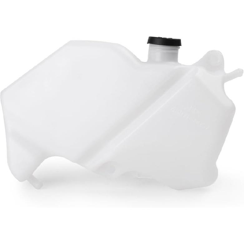 Mallofusa Motorcycle Radiator Water Coolant Reservoir Overflow Tank Replacement Compatible for Ninja ZX-6R 2009 2010 2011 2012 White