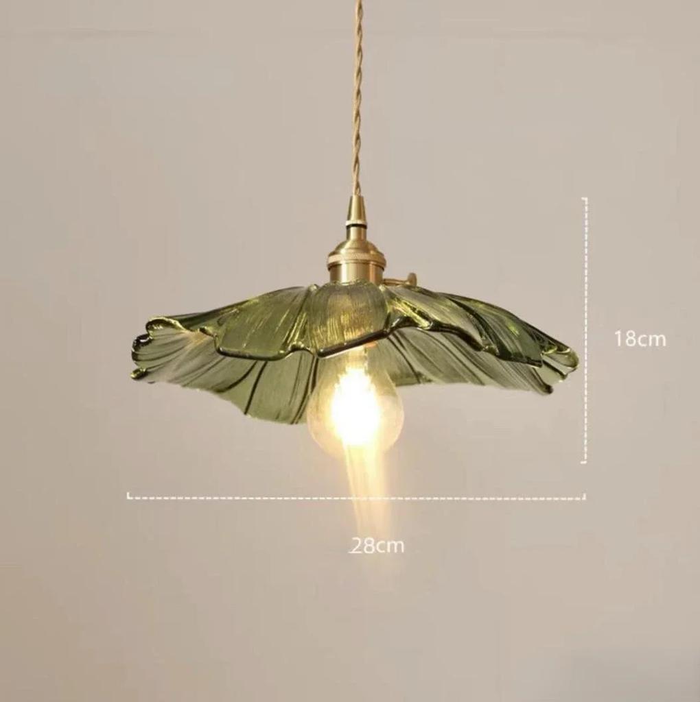 Modern Pendant Lights Flower Glass Hanging Lamps Home Decoration Lighting Living Room Bedroom Bedside Light Fixture Indoor Shop