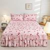 Bedroom Household Single-piece Sanding Bed Skirt Solid Color Skin-friendly Bedspread Bed Cover Bedroom Student Dormitory Sheets