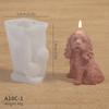 Diy 3d Candle Puppy Making Silicone Mold Kit Ice Cube Fake Dogs Scented Soap Resin Home Decor Handmade Cute Gift Table Ornaments