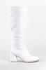 Women Modern Stylish Fashion Boots Boots Faux Leather Oval Toe Side Zipper High Heel Boots