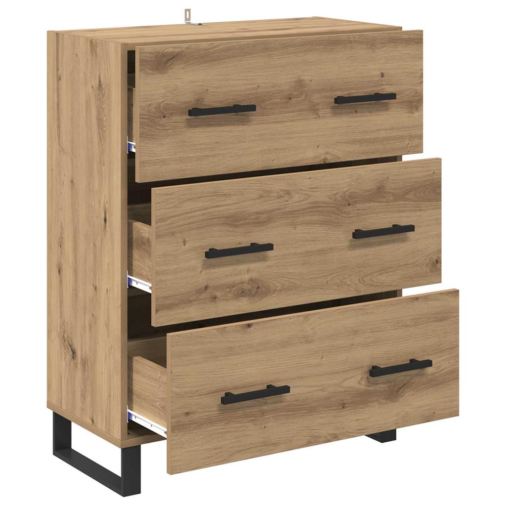 Sideboard Artisan Oak 69.5 x 34 x 90 cm Engineered Wood and Iron