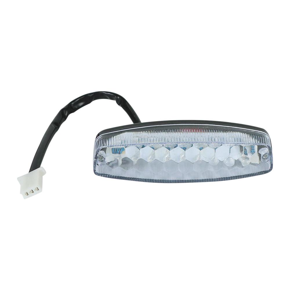 LED 3Wire 12V Brake Stop Light License Taillight Red For ATV Off-road Motorcycle Running Tail Light Universal 12V Red B36B