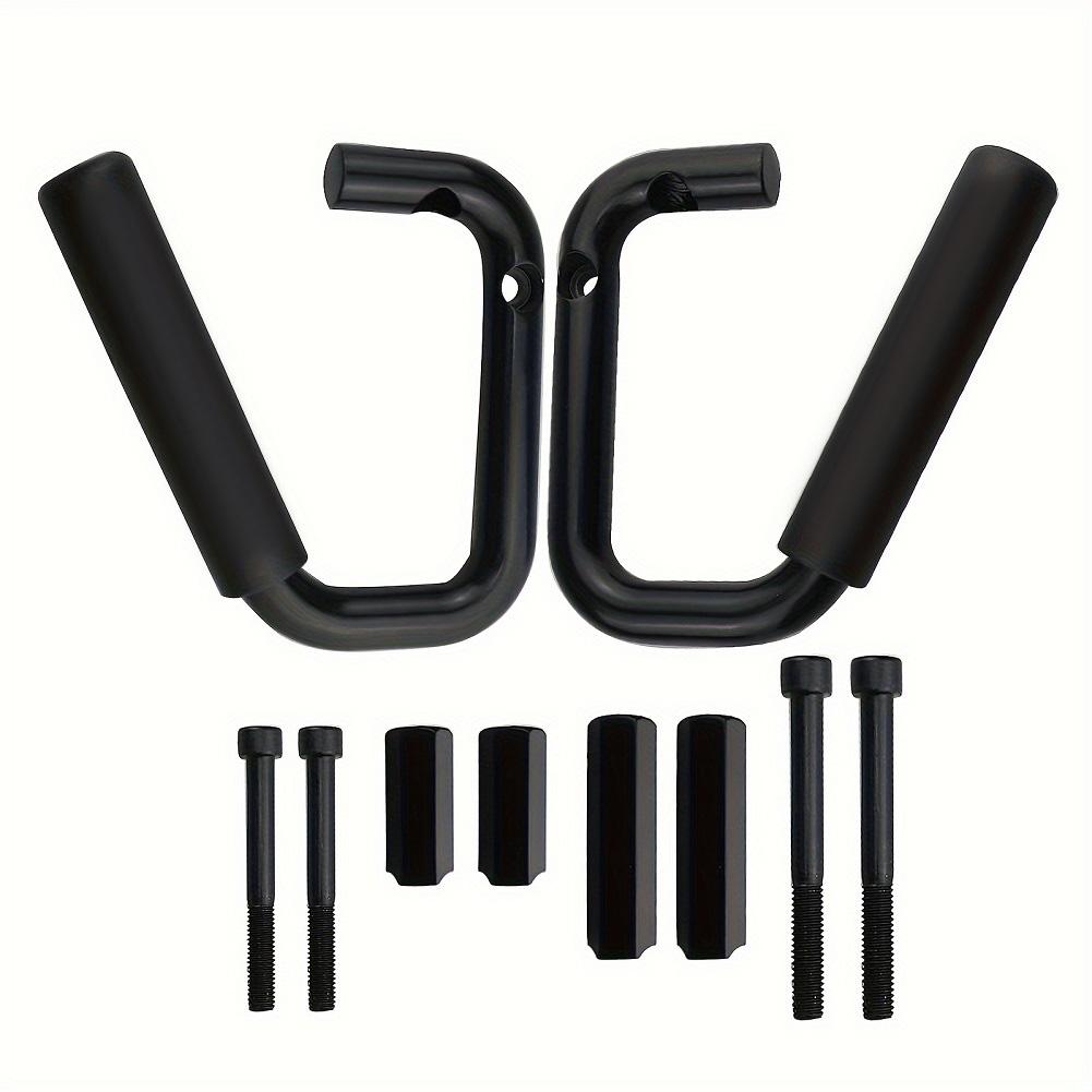 Front Grab Bars Kit Aluminum Alloy Front Grab Handles Roll Bar Grip Kit for Jeep Wrangler JK JKU 2007-2018