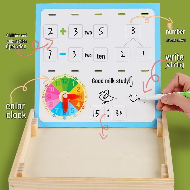 Montessori matematické pomôcky: Vzdelávacia krabica na sčítanie a odčítanie & Hračka Sudoku puzzle