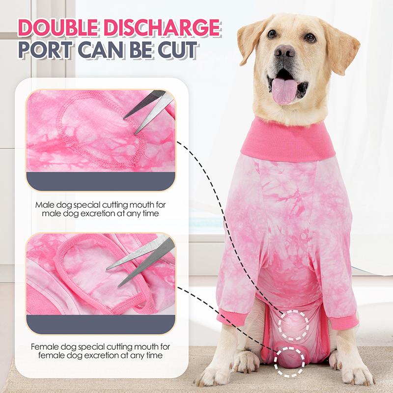Anti-licking Soft Elastic Cotton Pet Recovery Shirt Croppable Breathable Thin Dog Protective Clothes Pets Accessories for Dogs
