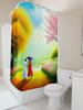 Romantic Walk in Spring Shower Curtain | Artistic Bathroom Decor