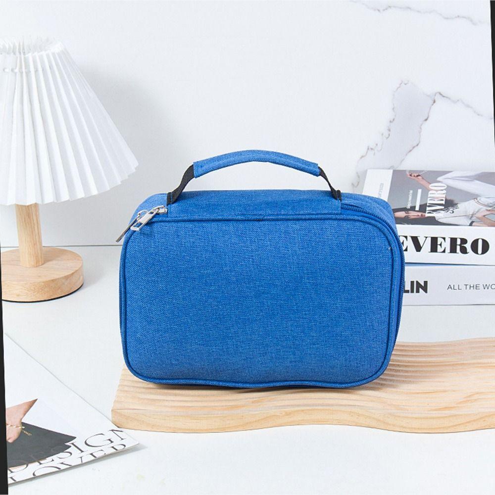 72 Hole Art Storage Pen Case Aesthetic Oxford Cloth Pencil Case Classified Storage Box  Student