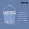 Food Buckets Plastic Bucket Container Clear Sealing Packaging Case Useful Storage Pail