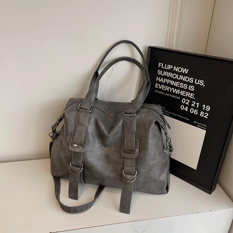 PU Leather Underarm Bag Retro Crossbody Bag with Adjustable Strap Tote Bags for Women