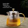 semi-handmade glass steep teapot with simple packaging