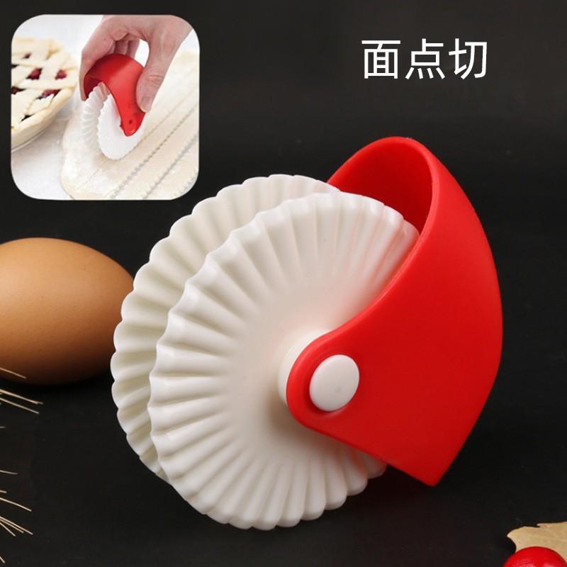 Creative Pizza Pastry Cutter Edge Wheel Roller Kitchen Cutting Wheel Pizza Roll Knife Baking Manual Twist Wheel Cut Kitchen Tool