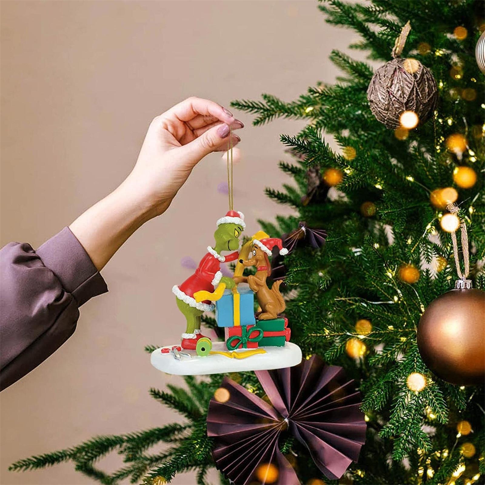 

Украшения для рождественской елки, акриловые подвесные украшения для рождественской елки, домашний автомобиль, рюкзак, подвеска, подарок для детей One Size