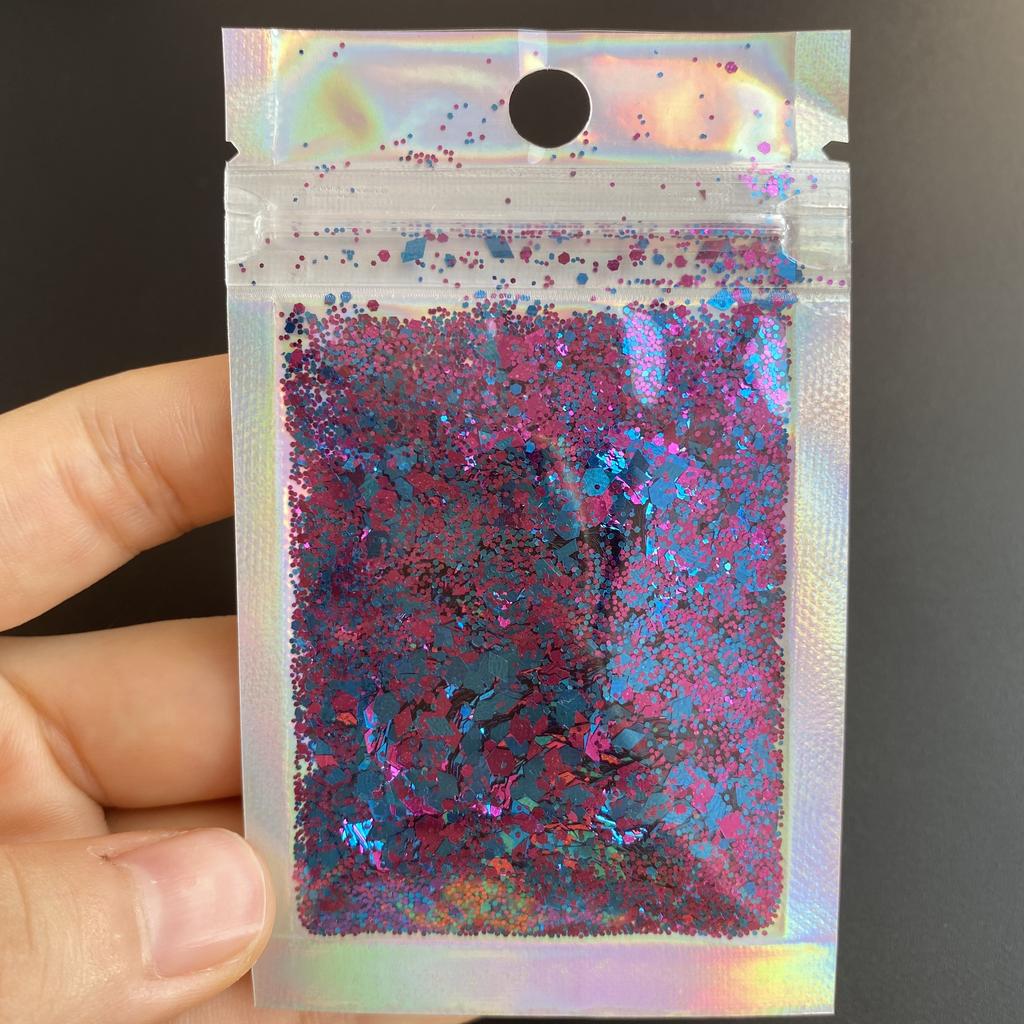 Bulk Metallic Polyester Glitter Loose Chunky Glitter Mix