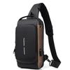 Men's Waterproof Anti-theft Sling Bag with USB Port