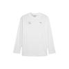 Dare To Long Sleeve Tee With Back Letter Print Men Tops White 627991-02