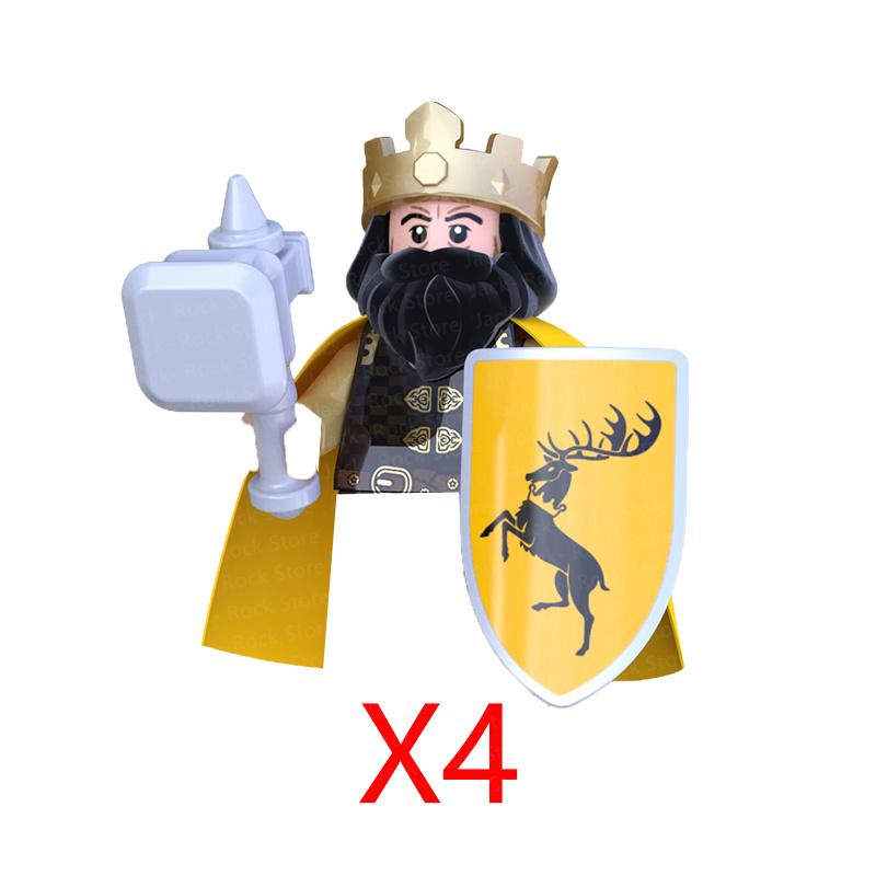 Military Building Blocks Solider Figures Gifts Toys Movie Science Fiction Series Medieval Knight Legion Weapons Shield Flag MOC