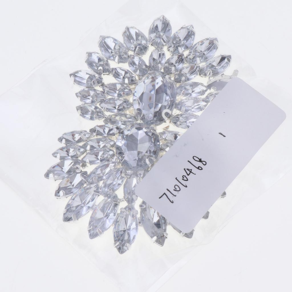 Exquisite Shoe Decoration Clips Crystal Rhinestone Buckle Applique Jewelry Accessories for Shoes Hats Dresses