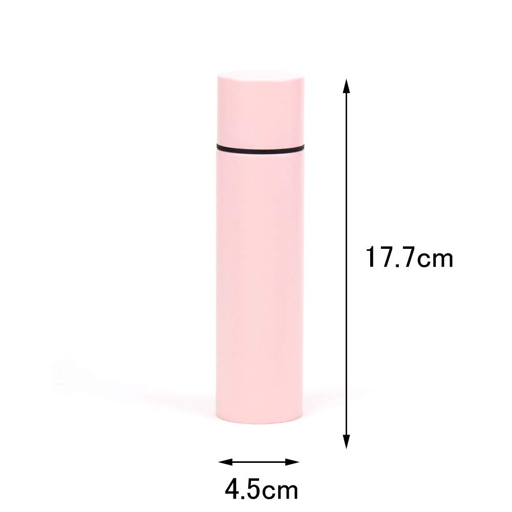 Maebata Stainless Steel Vacuum Insulated Mini Water 52099 Mug, Pink, 190ml, Bottle,