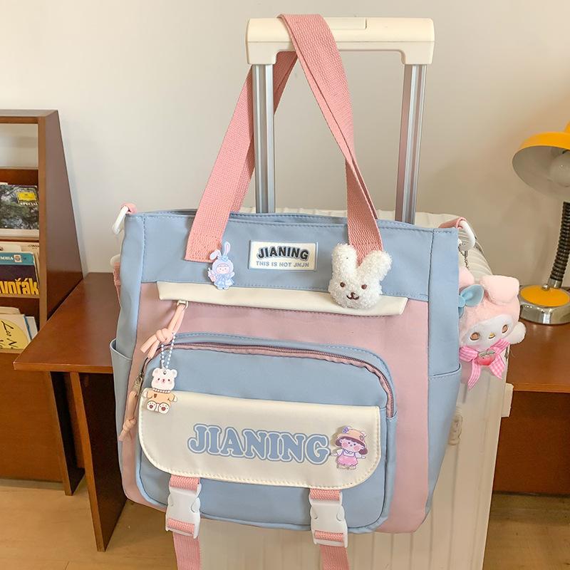 Schoolbag Children's Primary School Students High Pretty Ins Junior High School Students Two Piece Backpack