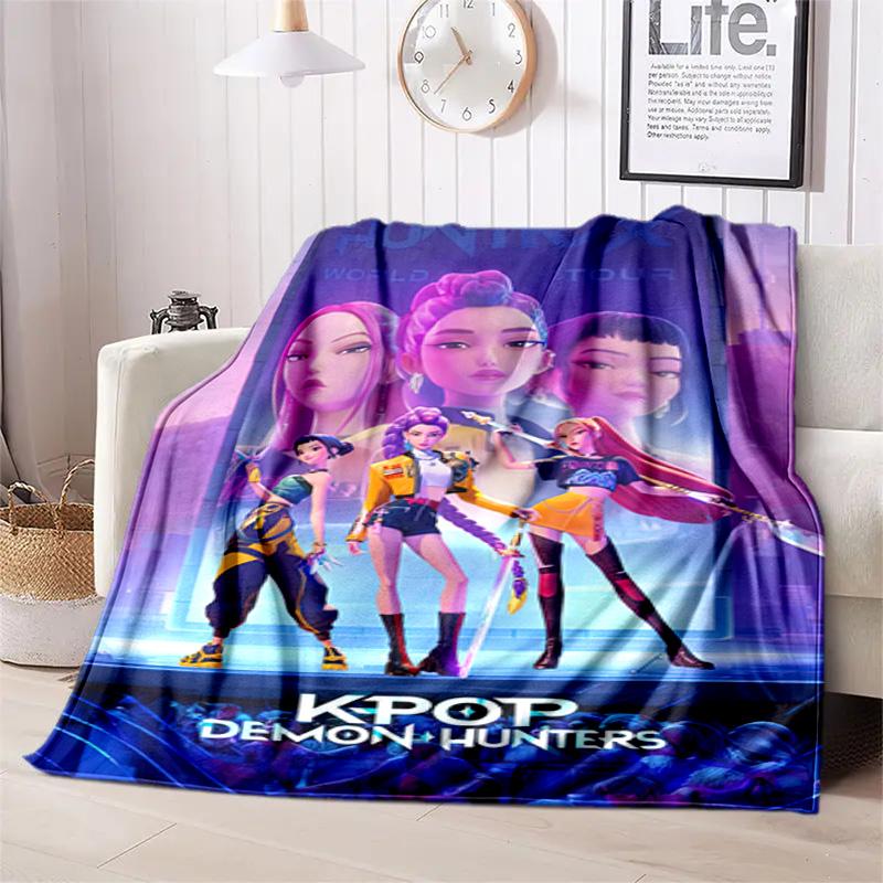 Kpop Demon Hunters Rumi Blanket Suitable All Seasons Soft Comfortable Sofa Office Home Blanket Holiday Birthday Gift Blanket Suitable For All Seasons 