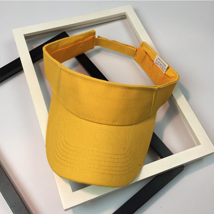 Korean Women's Quick-Dry Sports Visor: Solid Color, Sun Protection for Summer