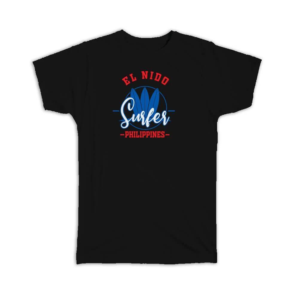 

Gift T-Shirt : El Nido Philippines Surfer Tropical Souvenir Travel 2XL