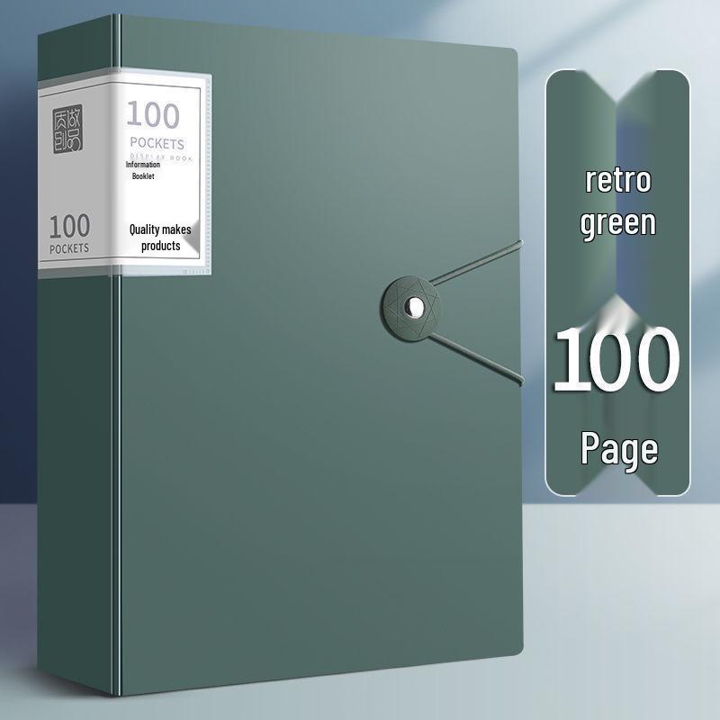 A4 Transparent Insert Pocket File for Office and Medical Record Organization