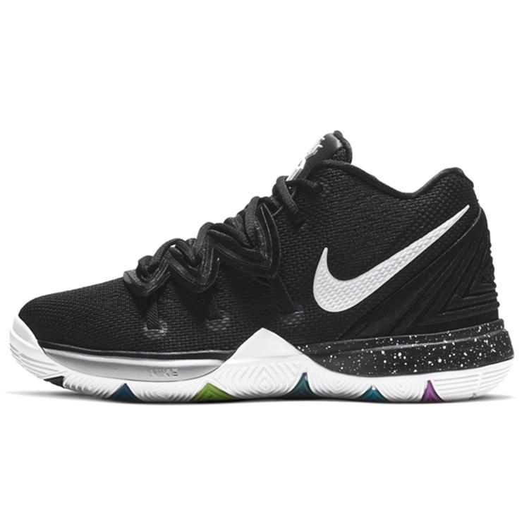 

Nike Kyrie 5 Irving 5 BP Leather Versatile Mid top Children s Basketball Shoes Black Children Aged 3 7 Years Old AQ2458-901 2Y