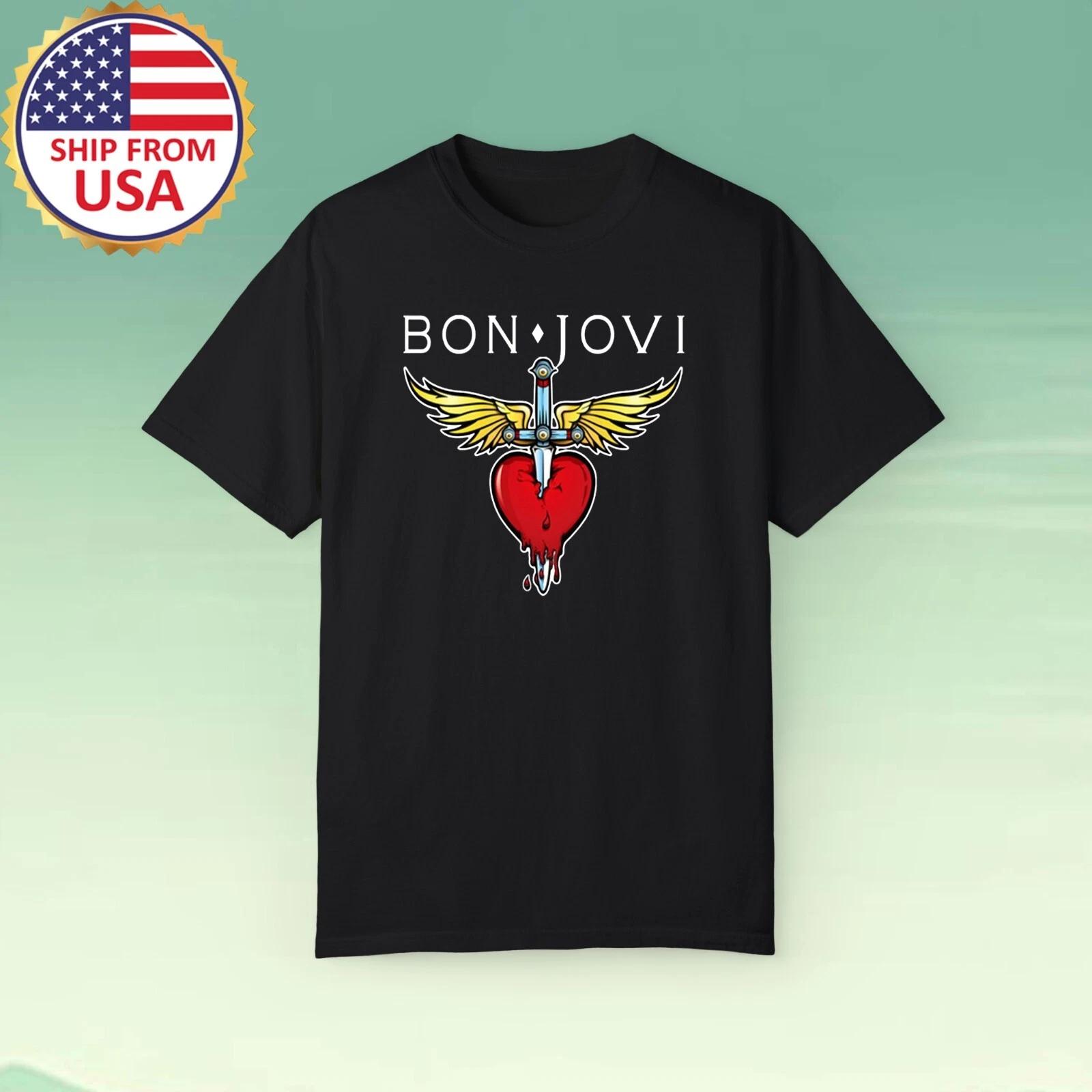 BON JOVI Heart Break Men s Black Size S-5XL 2XL