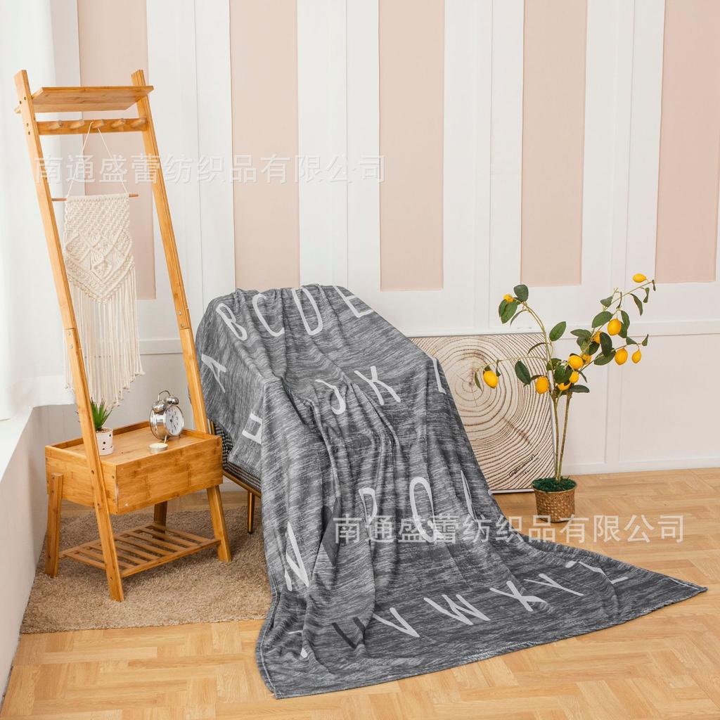 3D Digital Printing Flannel Blanket Sofa Blanket Blanket Single Layer Thickening