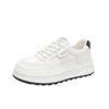 Leather platform white shoes children's breathable mesh women's shoes summer new heightening board shoes casual sports shoes