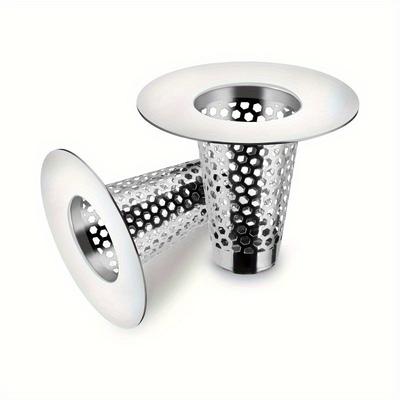 Floor Drain Filter Stainless Steel Mesh Sink Strainer Bathroom Anti-clog Drains Bathtub Hair Catcher Shower Strainer Mesh Basket.