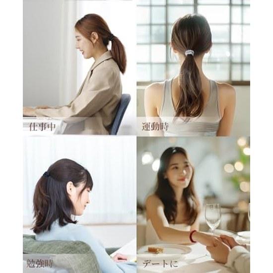 Silk Hair Ties 3-piece Set Mothers Day Gift 100 Natural 6A Grade Reduces Friction Prevents Static Electricity Gentle On No Marks High Elasticity Adult