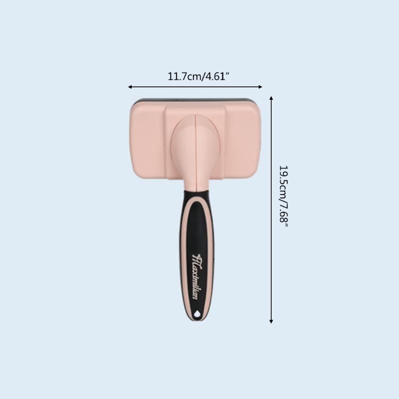 Dog Brushes Cat Combs Self Cleaning Slicker Brush for Shedding Hair Anti-Slip Handle Grooming Brush for Loose Fur