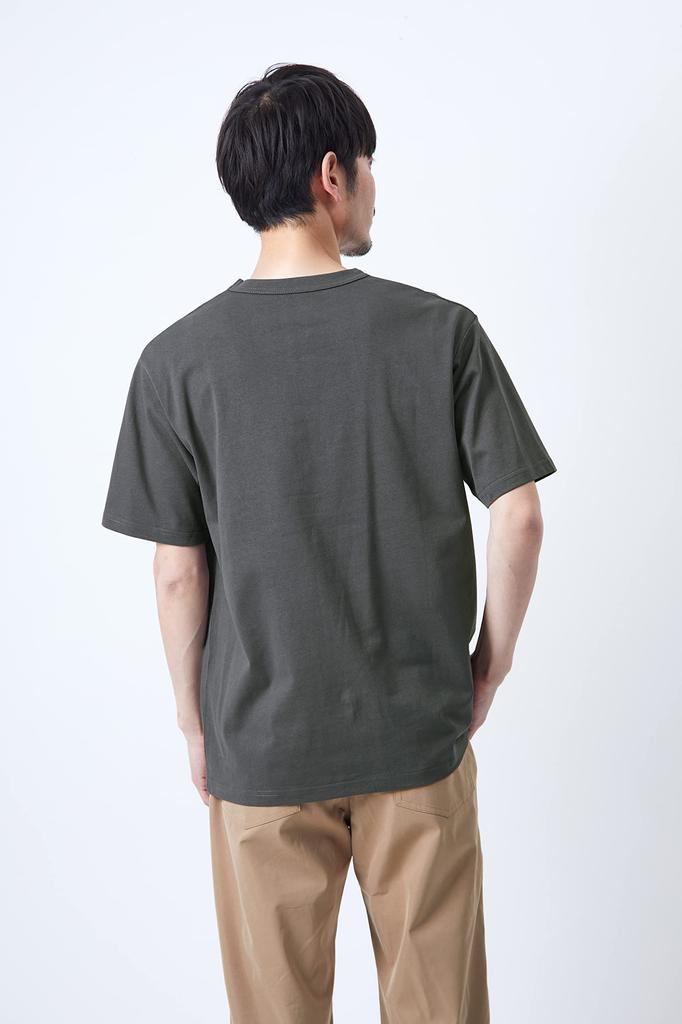 Amazon Essentials Men's Dry-Touch Cotton V-Neck T-Shirt (Formerly WHOLEPERSON Brand), Gray, Size L