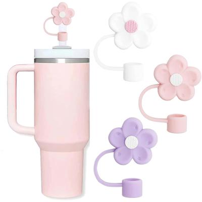 Straw Cover For Cup Straw Topper Compatible With 30&40Oz Tumbler With Handle