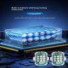 1Pcs Wireless Remote Led Strobe Decorative Light Rgb Colorful Vibration Sensing Warning Signal Light For Motorcycle Car