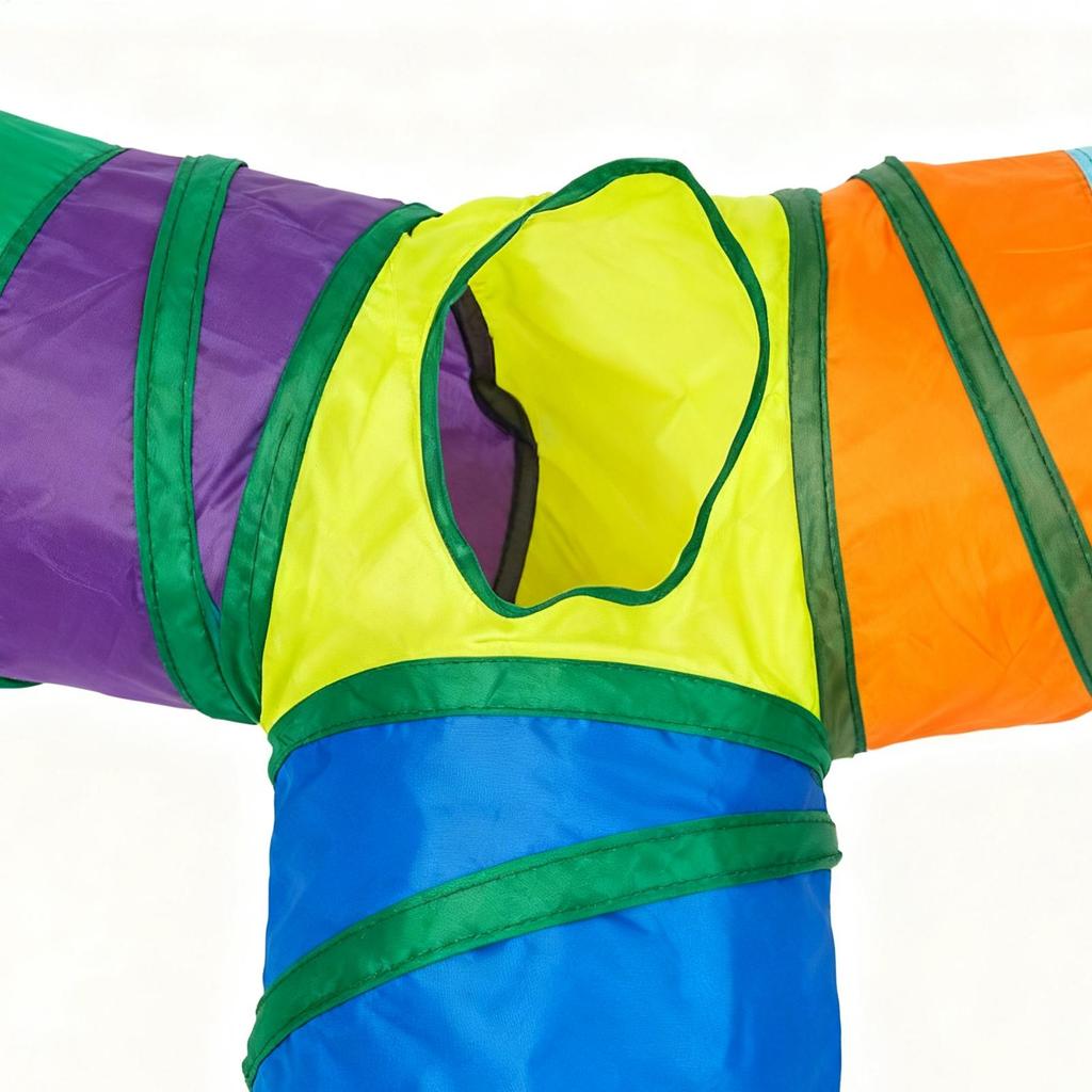 Cat Tunnel with Peephole 3 Way 3 Way Large Cat Tunnels for Kitten Puppy Small Dog Pet Indoor Play Exercise Enrichment Boredom