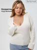 Seamless Plus Size Deep V Wire-Free Minimizing Bra with Side Support