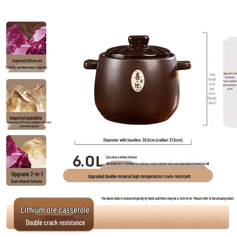 Ceramic Casserole Stew Pot