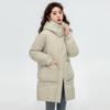 Winter New Middle-aged and Elderly Mother Down Cotton-padded Jacket for Women's Medium and Long Thickened Cotton-padded Jacket