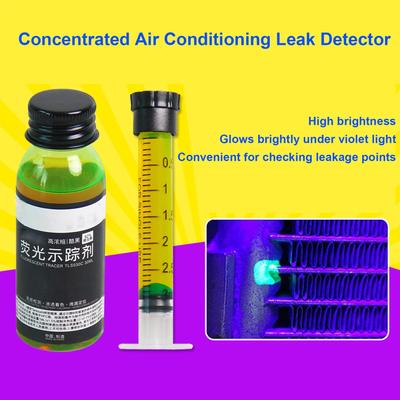 Refrigerant Leak Detector Air Conditioner Detection Fluorescent Lubricating UV Light Air Conditioner Leak Detector Fluorescent