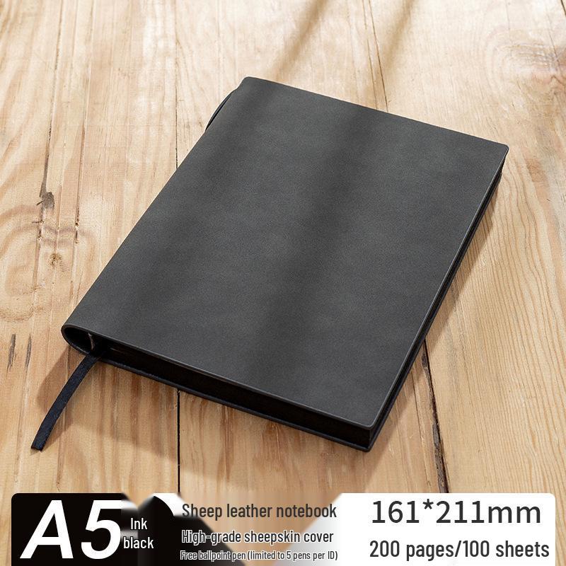 Thickened Sheepskin Business Notebook