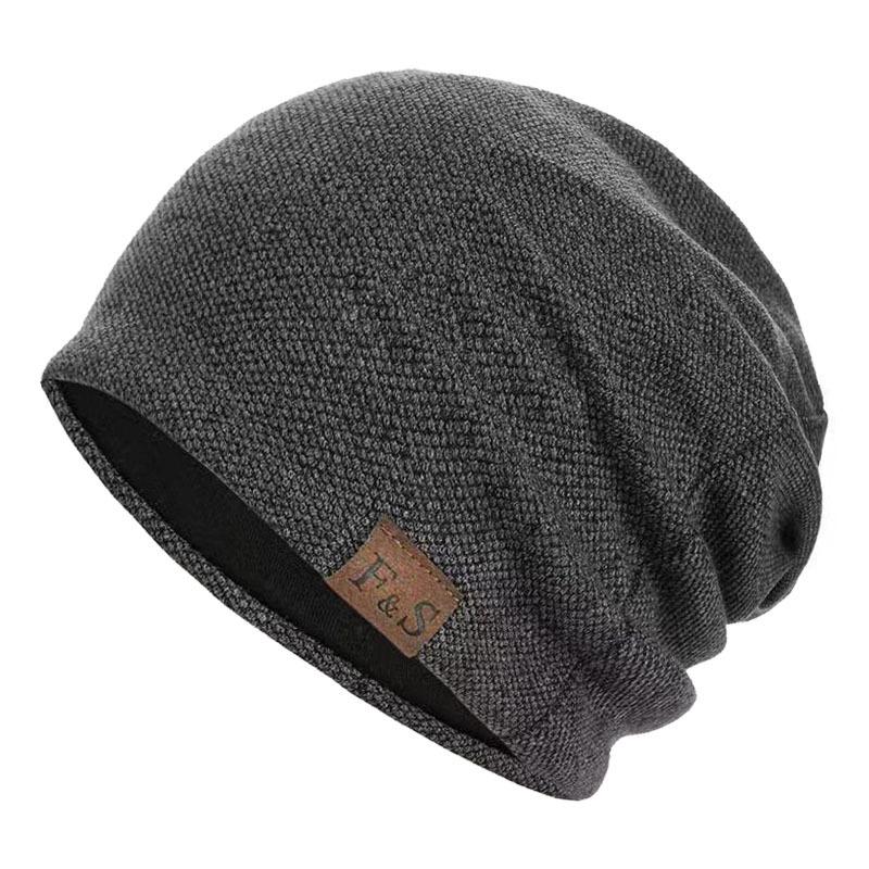 

Ретро-шапка с буквенным принтом, корейская версия, модная шерстяная шапка, вязаная шапка, теплая шапка серый