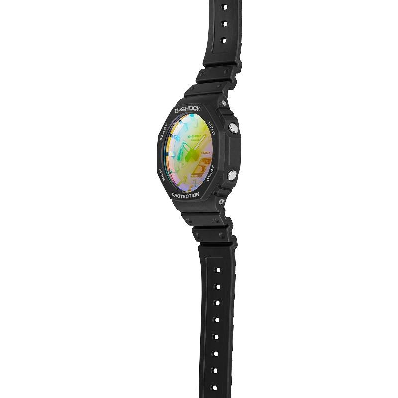 Casio G-SHOCK Men's Resin 200M Water Resistant Analog Shock Resistant Quartz Watch GA-2100SR-1A