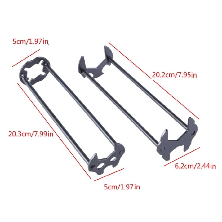 2Pcs Basin Wrench Sink Wrench Set Under Sink Plumbers Wrench Multifunctional
