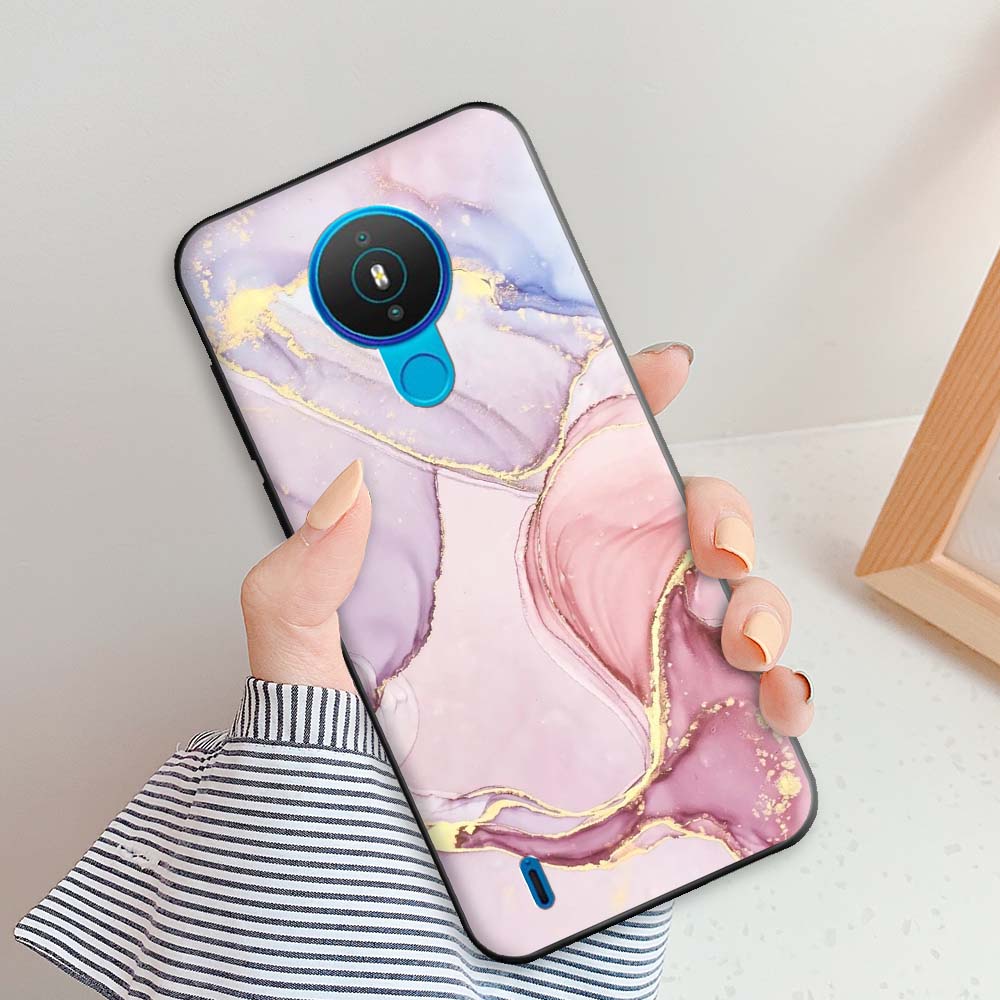 For Nokia 1.4 Case Nokia 3.4 Fashion Marble Cases For Nokia 7.2 Nokia 5.4 Nokia 6.2 Protective Silicone Back Cover Shell Bumper